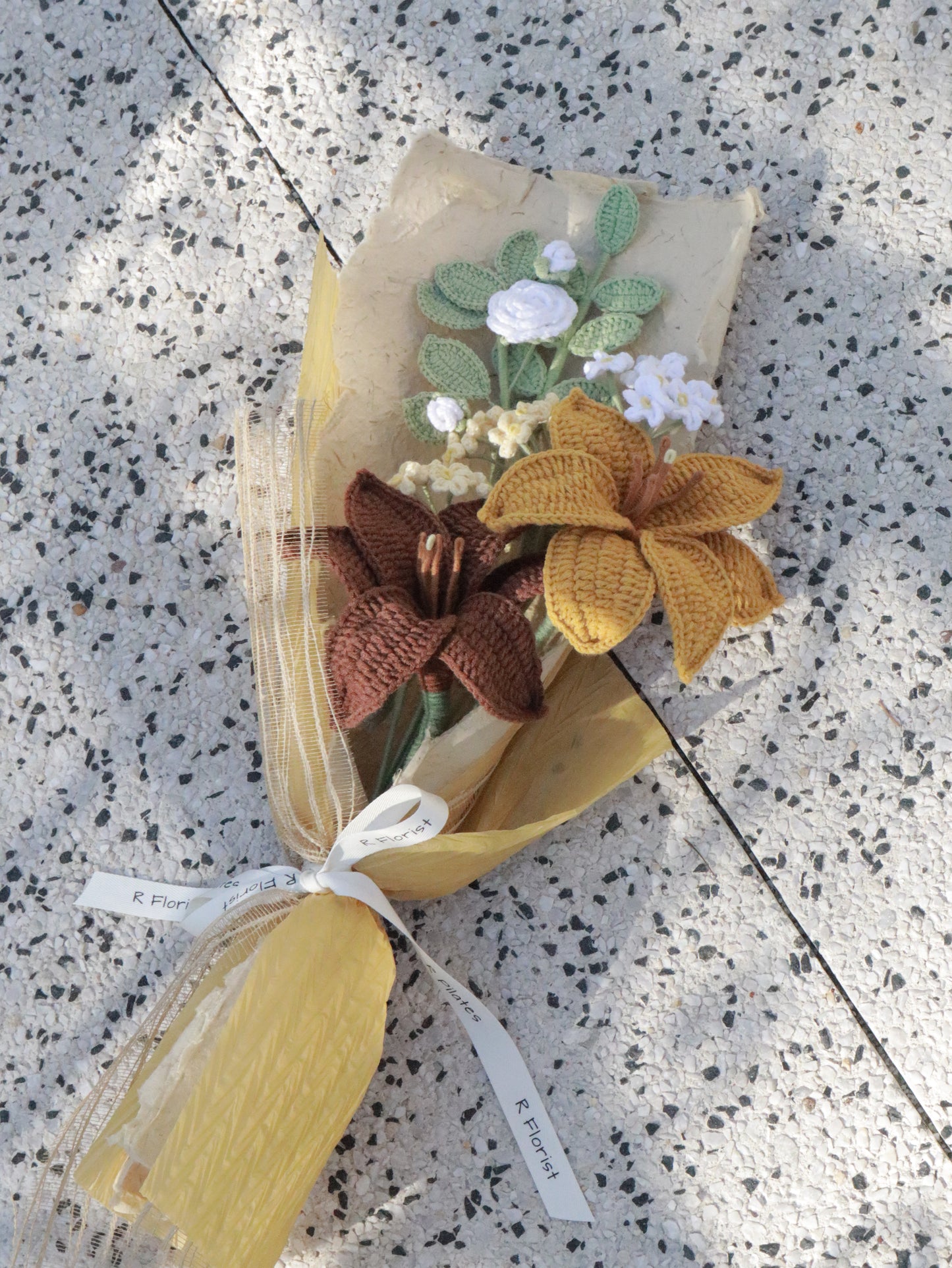 Elegant Lilies Crochet Bouquet| Preserved Flower| Mother's Day