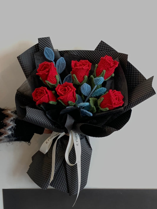 Romantic Rose Crochet Flower Bouquet| Valentine's Day| Anniversary