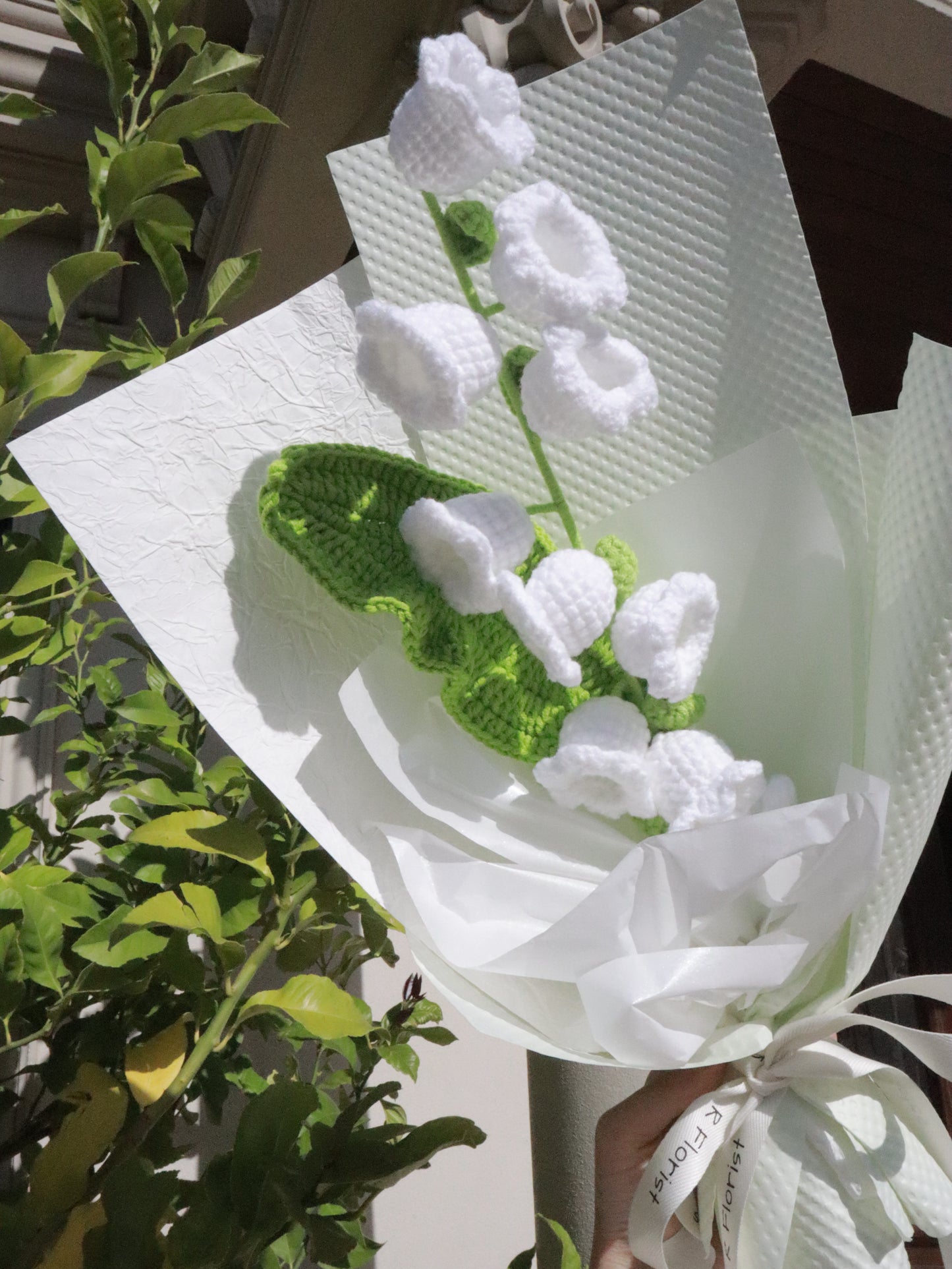 Sparkled with Night-light Crochet Bouquet| Lily of the valley|Preserved Flower